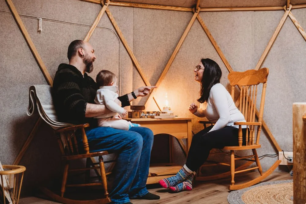 Unforgettable Glamping yurt rental Truro Nova Scotia. seek wilderness accommodations.