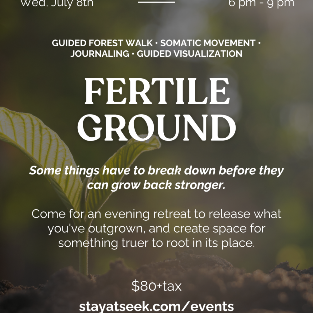 Fertile Ground: Wellness Workshop with Danielle Crowell